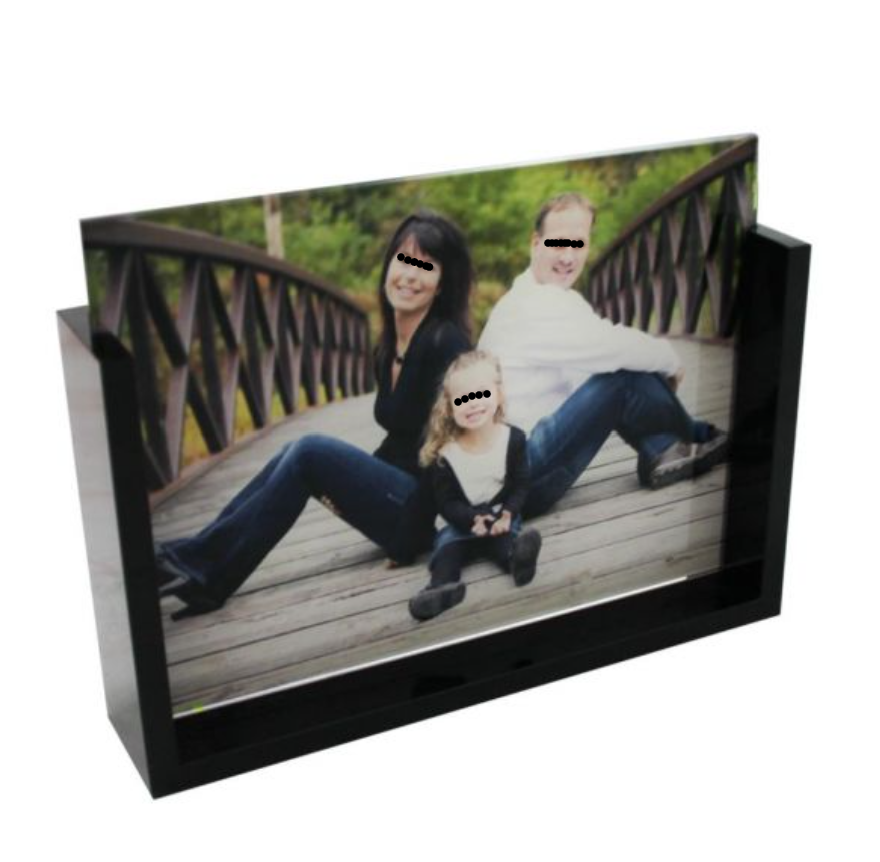 Cadre photo en verre - Format 17.8 x 12.7 x 0.3 cm personnalisé