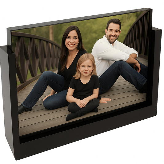 Cadre photo en verre - Format 17.8 x 12.7 x 0.3 cm personnalisé