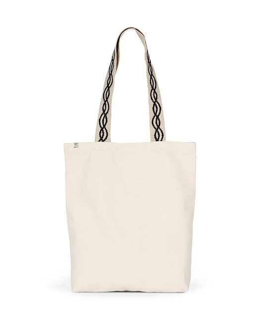 Sac shopping recyclé à fond plat personnalisé