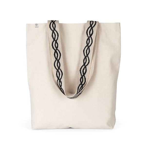 Sac shopping recyclé à fond plat personnalisé