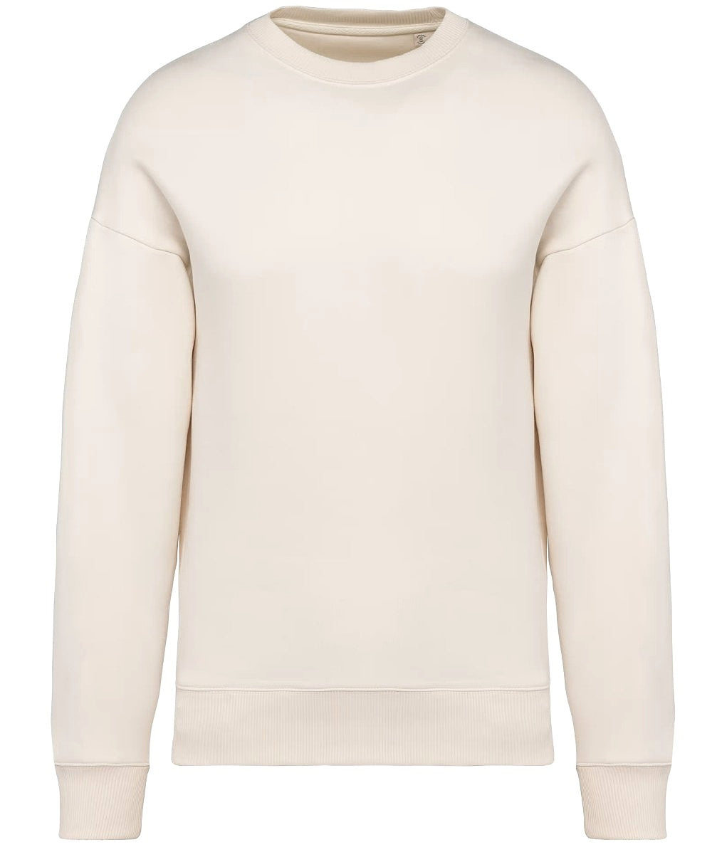 Sweat-shirt écoresponsable à col rond oversize unisexe